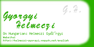 gyorgyi helmeczi business card